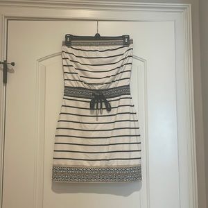 Strapless White House Black Market Dress